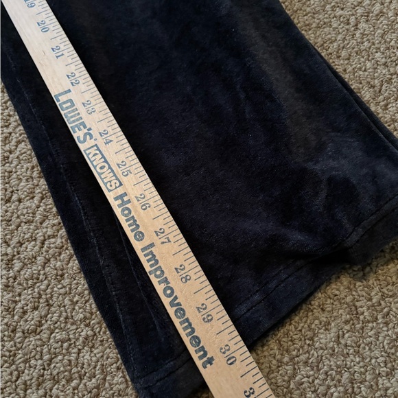 Lululemon Black Velour Wide-Leg Pants - Picture 6 of 6